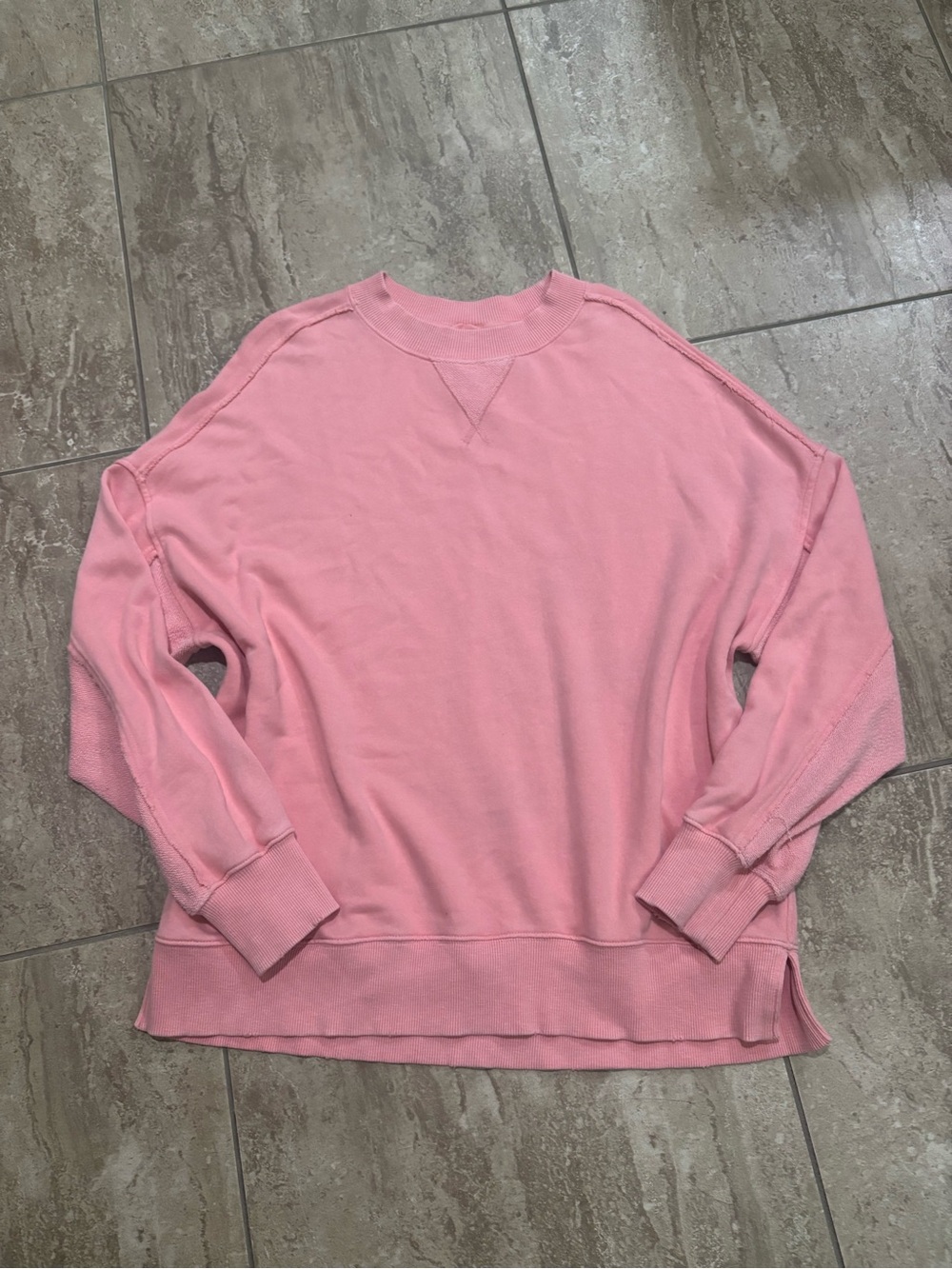 Aerie pink oversized crewneck sweatshirt